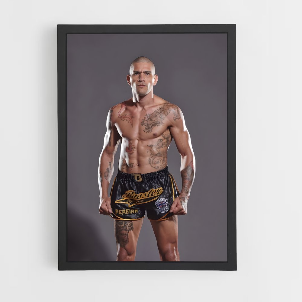 Poster Alex de pereira – affiche MMA (vue 2)